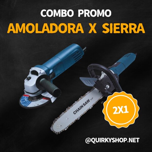 Combo Amoladora + Adaptador de Motosierra